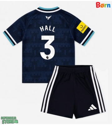 Newcastle United Lewis Hall #3 Replika Babytøj Udebanesæt Børn 2026-27 Kortærmet (+ Korte bukser)